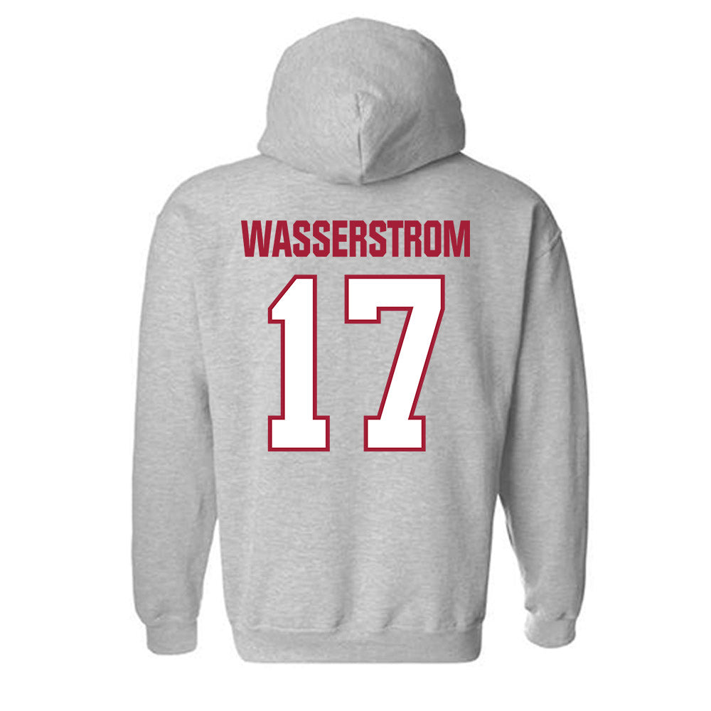 Indiana - NCAA Football : Jackson Wasserstrom - Classic Shersey Hooded Sweatshirt-1