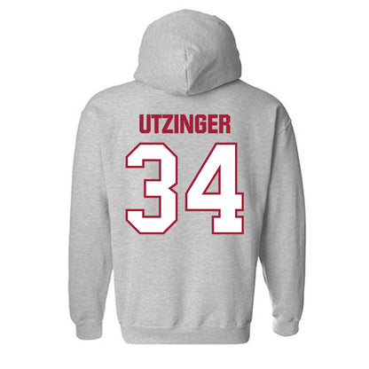 Indiana - NCAA Football : Jeff Utzinger - Classic Shersey Hooded Sweatshirt-1