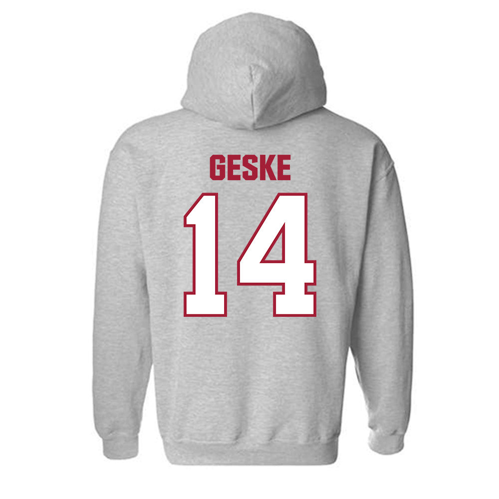 Indiana - NCAA Football : Maverick Geske - Classic Shersey Hooded Sweatshirt-1