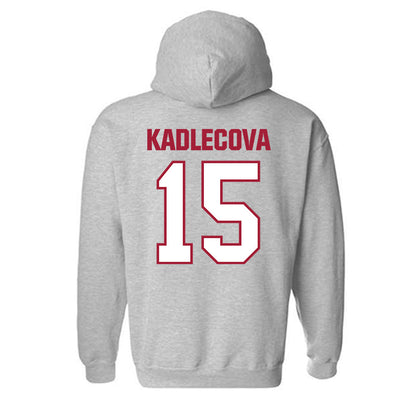 Indiana - NCAA Women's Basketball : Valentyna Kadlecova - Classic Shersey Hooded Sweatshirt-1