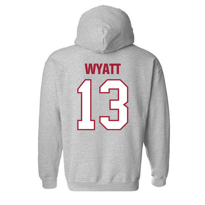 Indiana - NCAA Football : Kellan Wyatt - Classic Shersey Hooded Sweatshirt-1