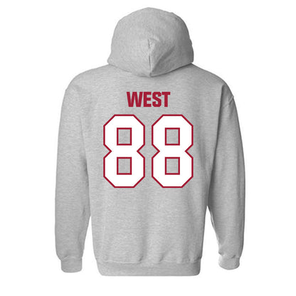 Indiana - NCAA Football : Sam West - Classic Shersey Hooded Sweatshirt-1
