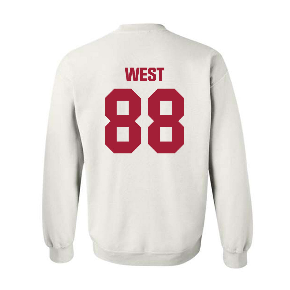 Indiana - NCAA Football : Sam West - Classic Shersey Crewneck Sweatshirt-1