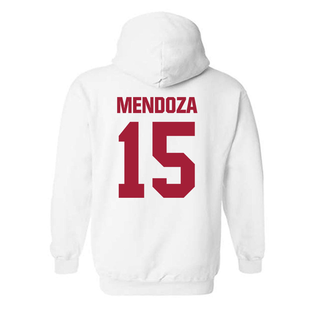 Indiana - NCAA Football : Fernando Mendoza - Classic Shersey Hooded Sweatshirt-1