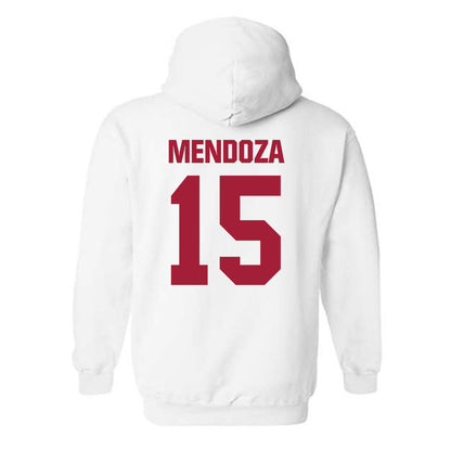 Indiana - NCAA Football : Fernando Mendoza - Classic Shersey Hooded Sweatshirt-1