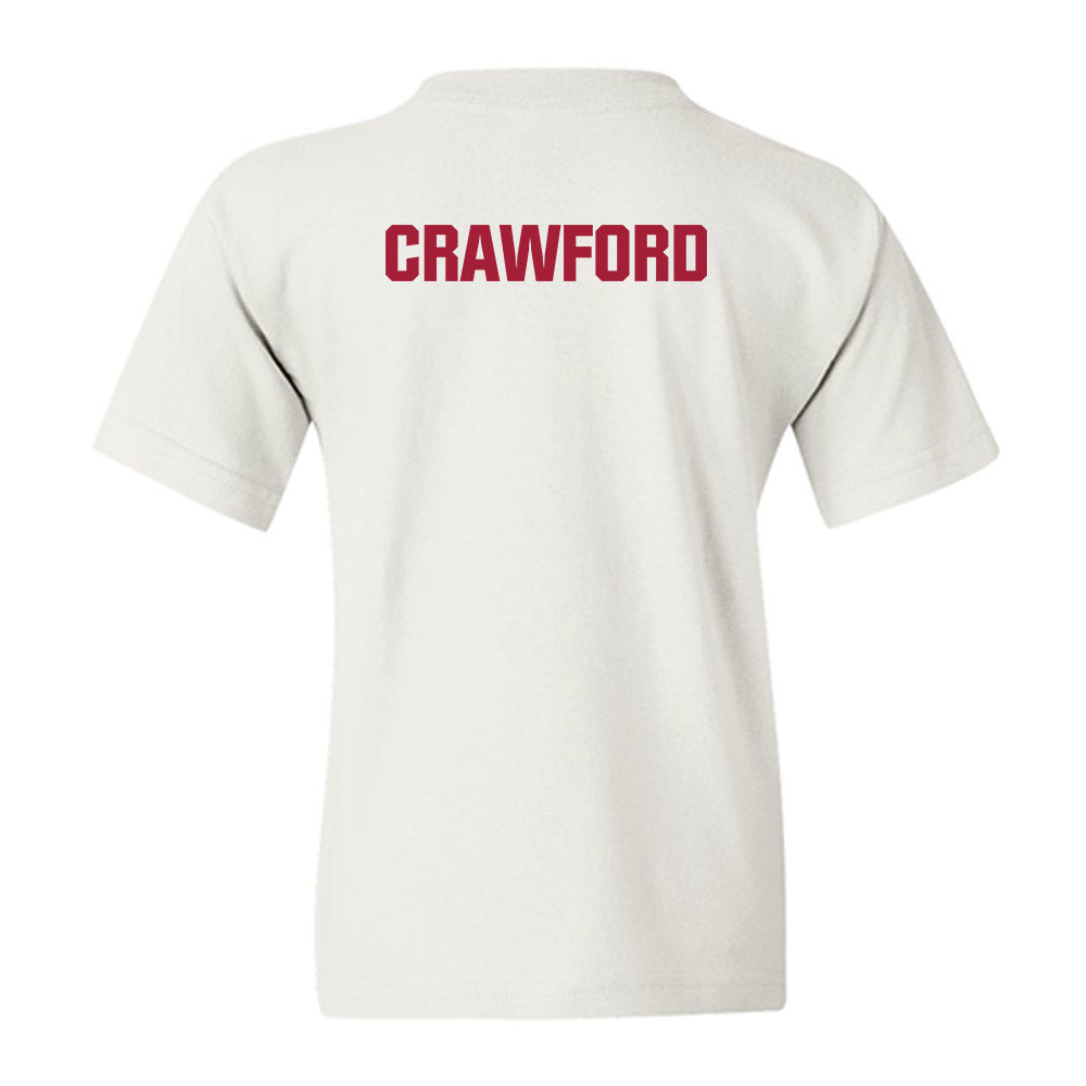 Indiana - NCAA Wrestling : Christopher Crawford - Classic Shersey Youth T-Shirt-1