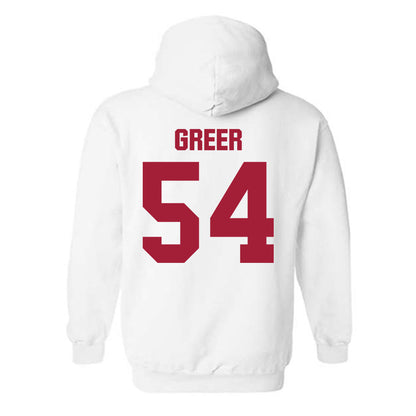 Indiana - NCAA Football : Jack Greer - Classic Shersey Hooded Sweatshirt-1