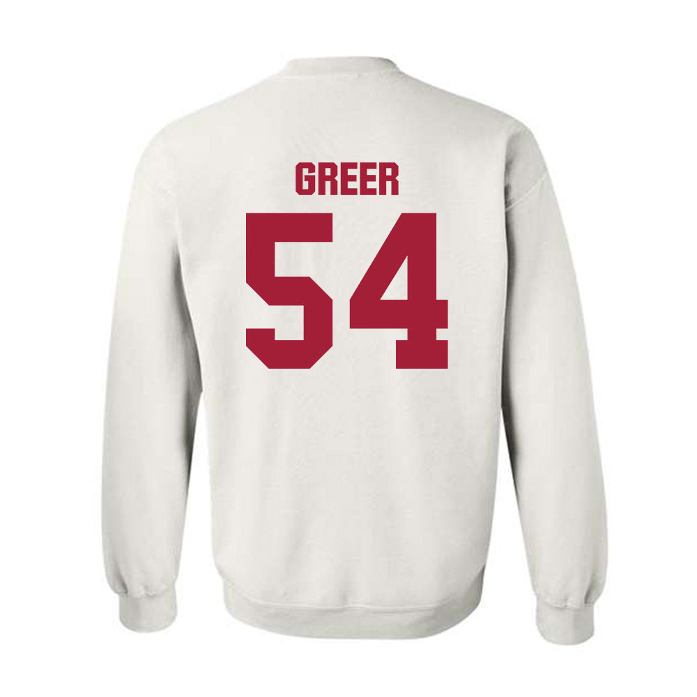 Indiana - NCAA Football : Jack Greer - Classic Shersey Crewneck Sweatshirt-1