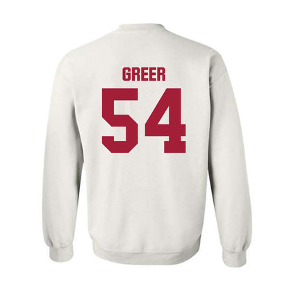 Indiana - NCAA Football : Jack Greer - Classic Shersey Crewneck Sweatshirt-1