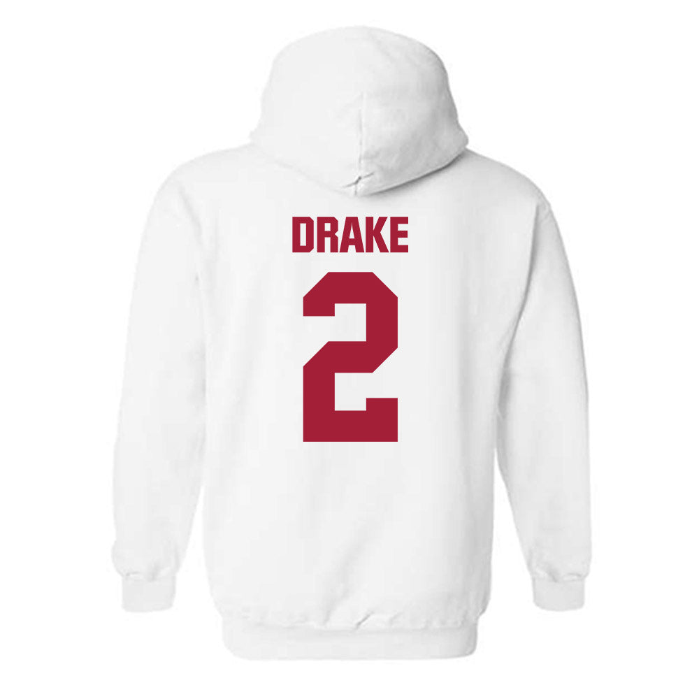 Indiana - NCAA Men's Basketball : Jason Drake - Classic Shersey Hooded Sweatshirt-1