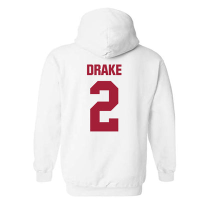 Indiana - NCAA Men's Basketball : Jason Drake - Classic Shersey Hooded Sweatshirt-1
