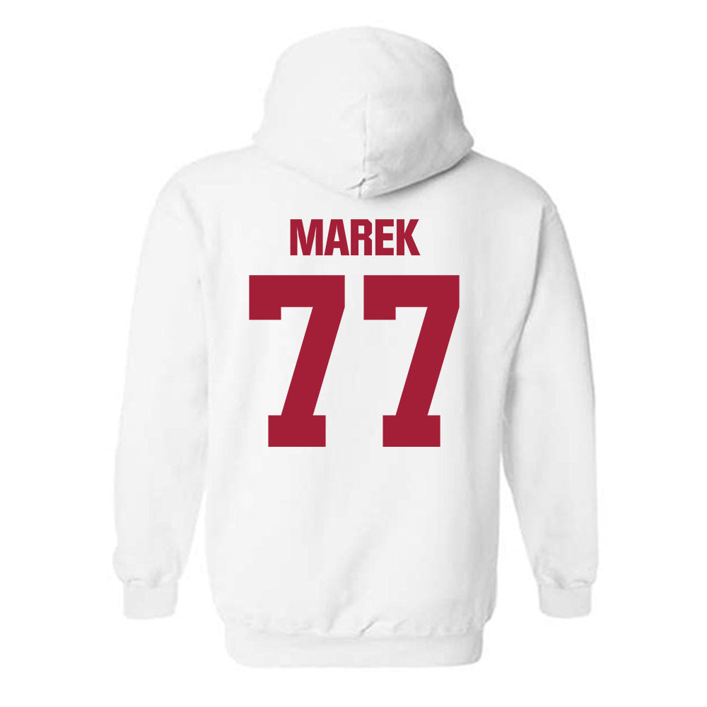 Indiana - NCAA Football : Matt Marek - Classic Shersey Hooded Sweatshirt-1