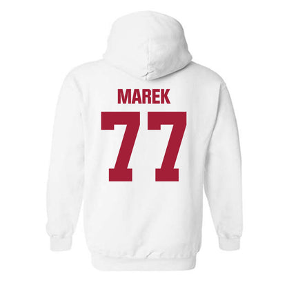 Indiana - NCAA Football : Matt Marek - Classic Shersey Hooded Sweatshirt-1