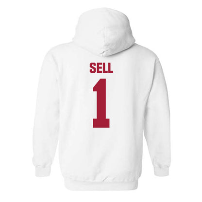 Indiana - NCAA Women's Volleyball : Madilyn Sell - Classic Shersey Hooded Sweatshirt-1