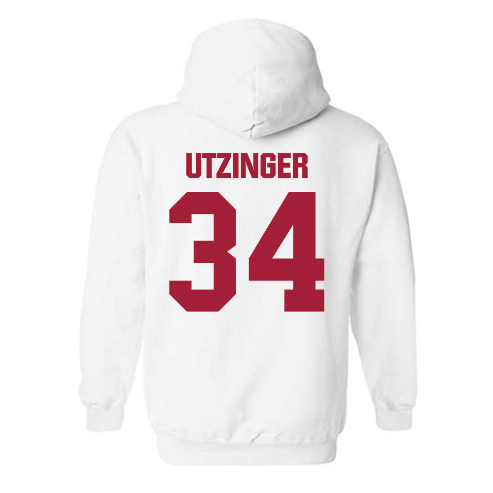 Indiana - NCAA Football : Jeff Utzinger - Classic Shersey Hooded Sweatshirt-1