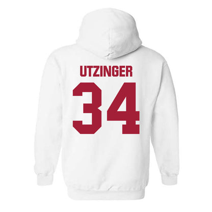Indiana - NCAA Football : Jeff Utzinger - Classic Shersey Hooded Sweatshirt-1
