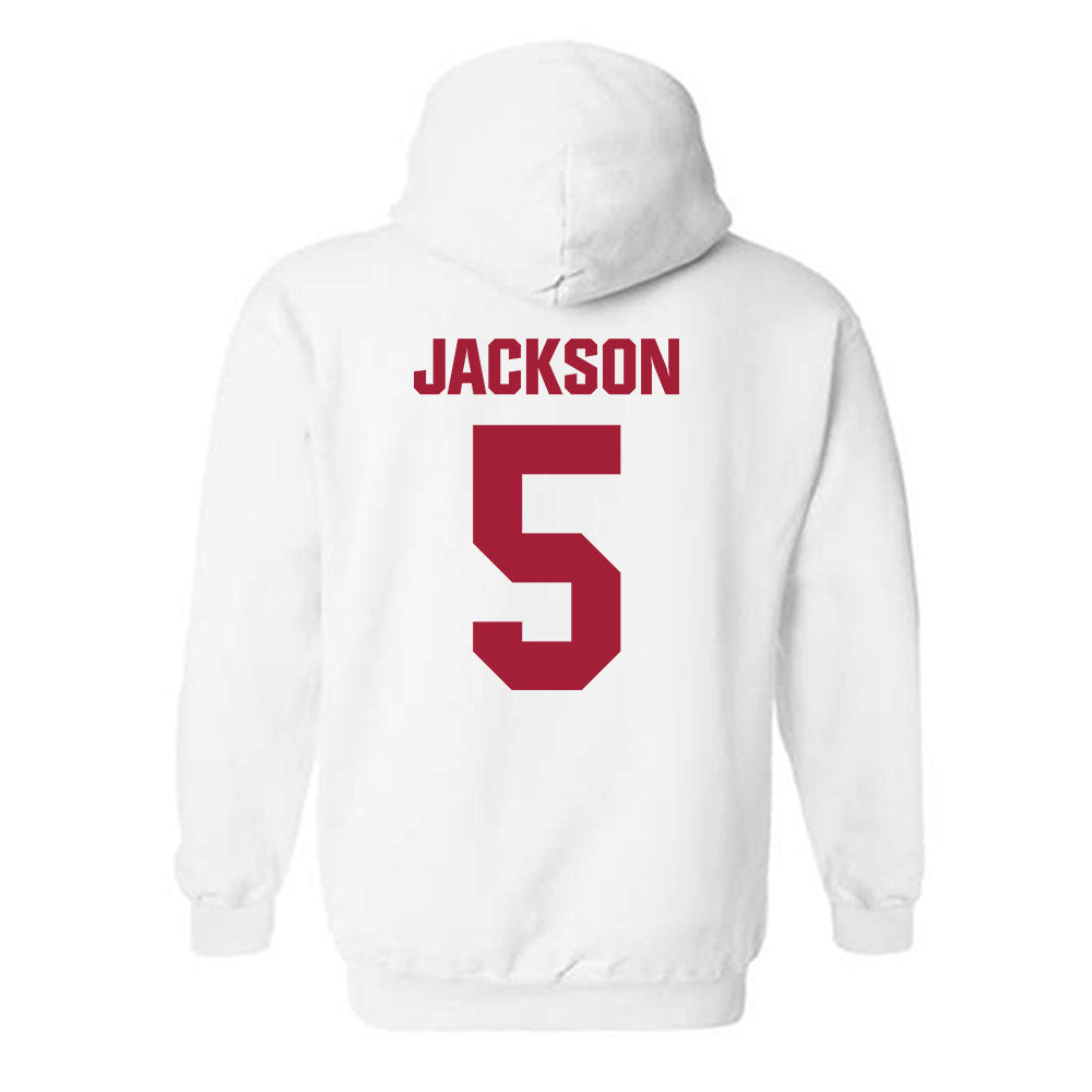 Indiana - NCAA Women's Volleyball : Audrey Jackson - Classic Shersey Hooded Sweatshirt-1