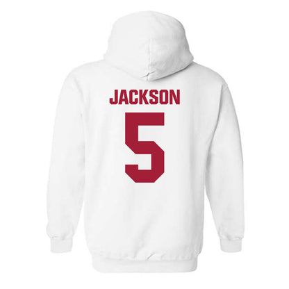 Indiana - NCAA Women's Volleyball : Audrey Jackson - Classic Shersey Hooded Sweatshirt-1