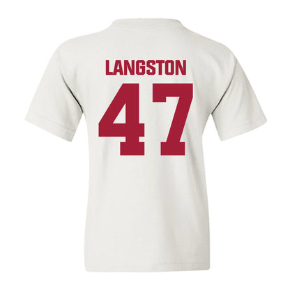 Indiana - NCAA Football : Mark Langston - Classic Shersey Youth T-Shirt-1