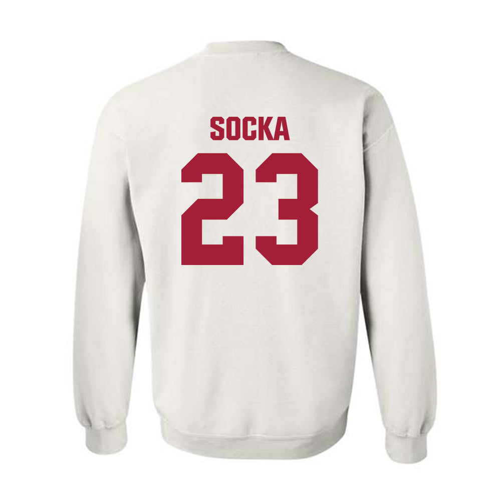 Indiana - NCAA Women's Basketball : Zania Socka - Classic Shersey Crewneck Sweatshirt-1