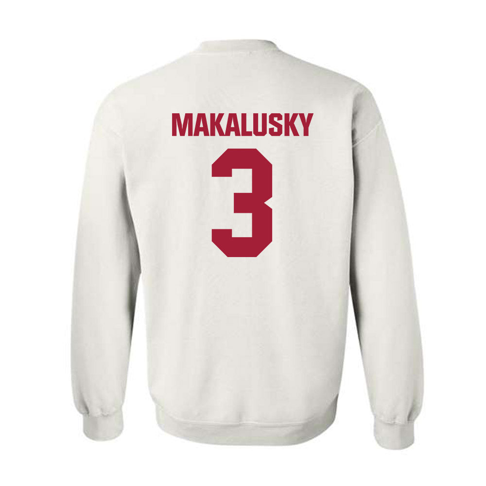 Indiana - NCAA Women's Basketball : Maya Makalusky - Classic Shersey Crewneck Sweatshirt-1