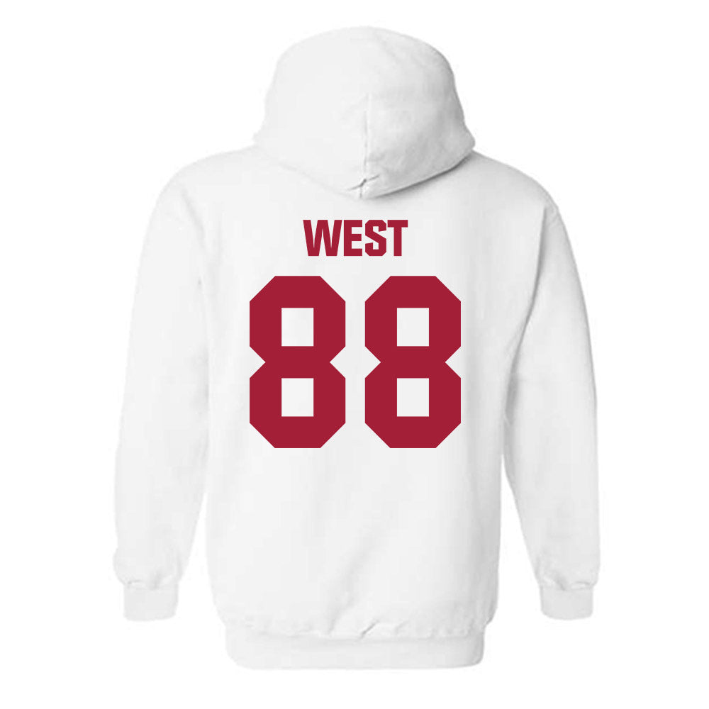 Indiana - NCAA Football : Sam West - Classic Shersey Hooded Sweatshirt-1