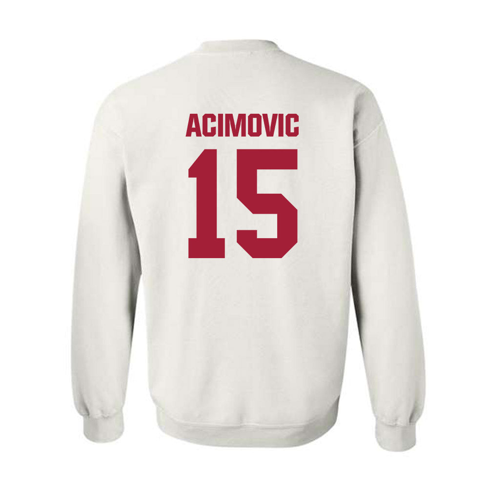 Indiana - NCAA Men's Basketball : Andrej Acimovic - Classic Shersey Crewneck Sweatshirt-1