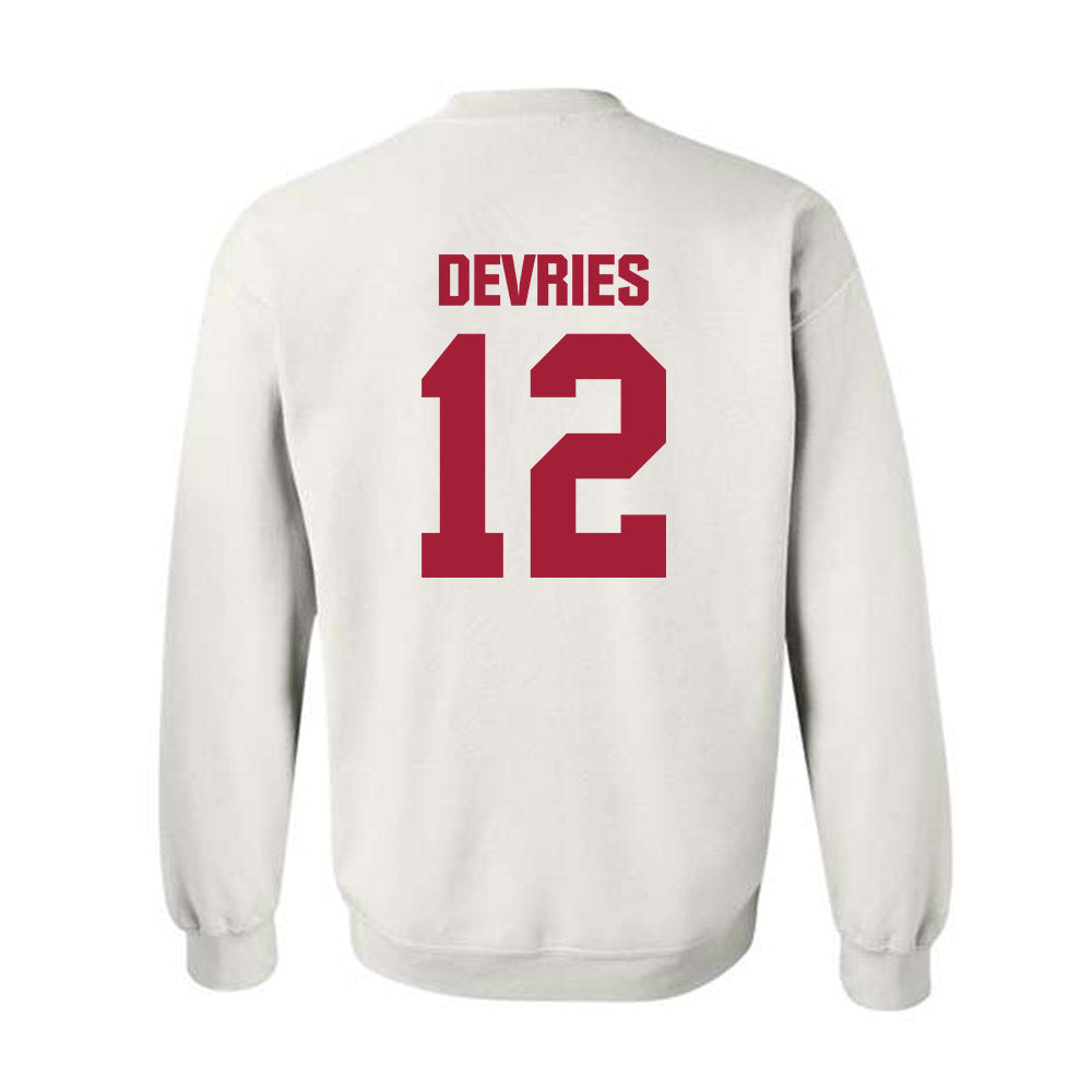 Indiana - NCAA Men's Basketball : Tucker DeVries - Classic Shersey Crewneck Sweatshirt-1