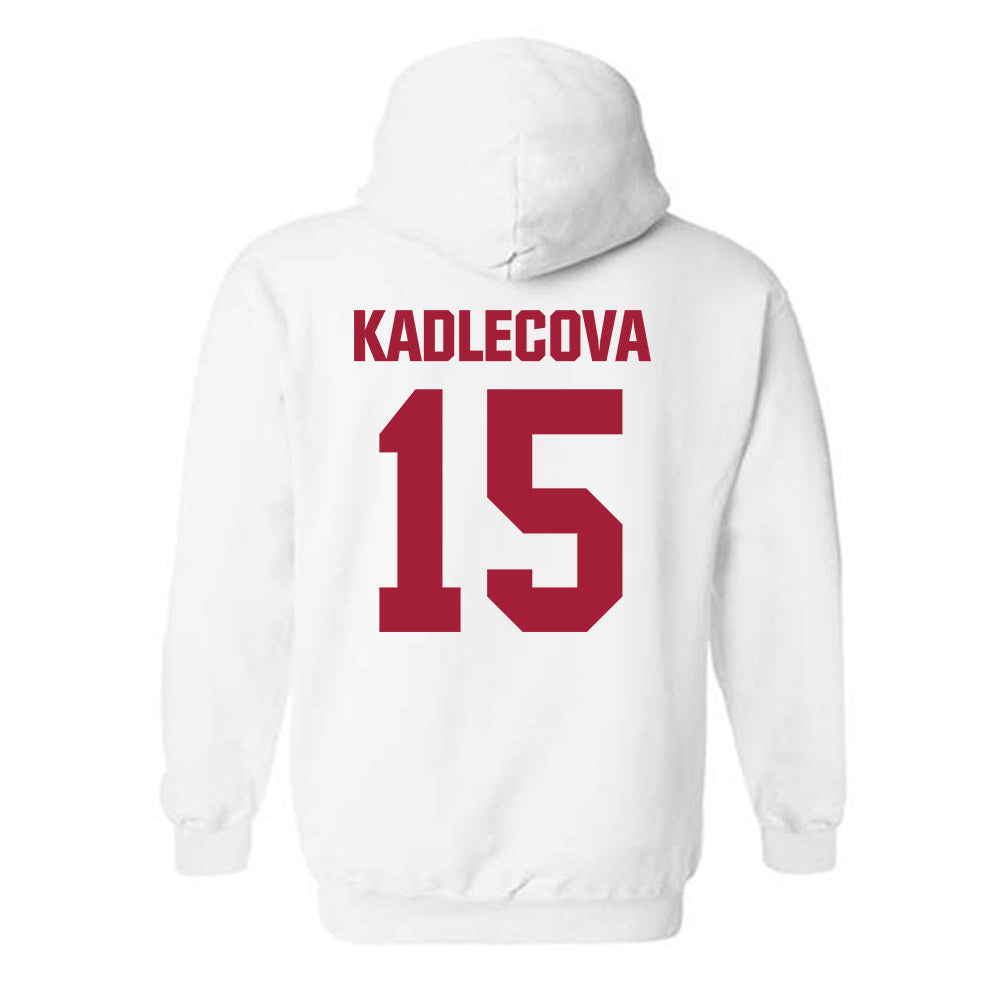 Indiana - NCAA Women's Basketball : Valentyna Kadlecova - Classic Shersey Hooded Sweatshirt-1