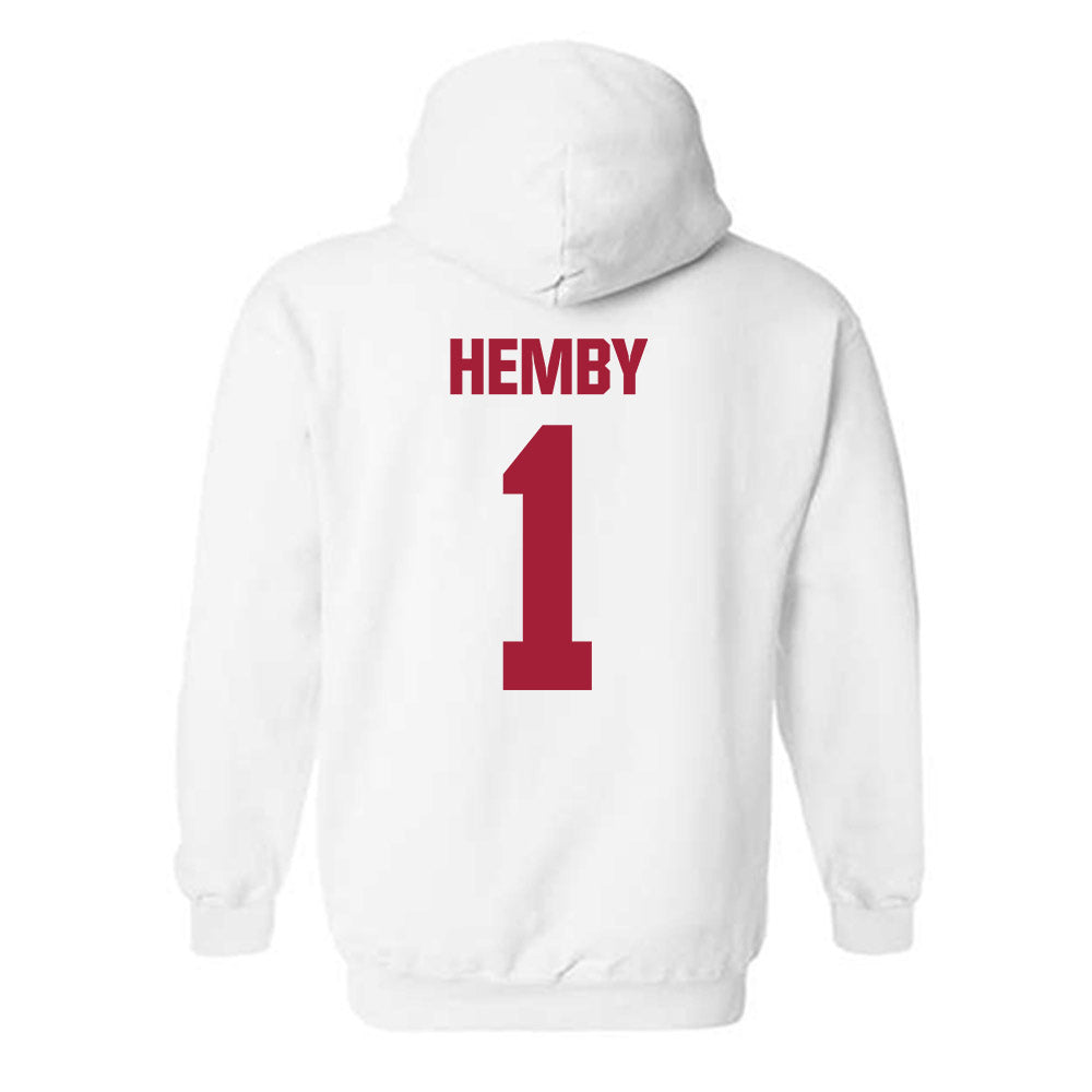 Indiana - NCAA Football : Roman Hemby - Classic Shersey Hooded Sweatshirt-1