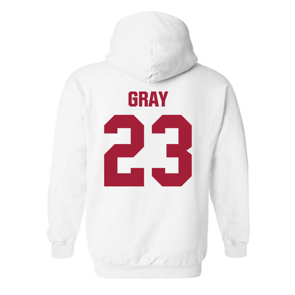 Indiana - NCAA Women's Volleyball : Victoria Gray - Classic Shersey Hooded Sweatshirt-1