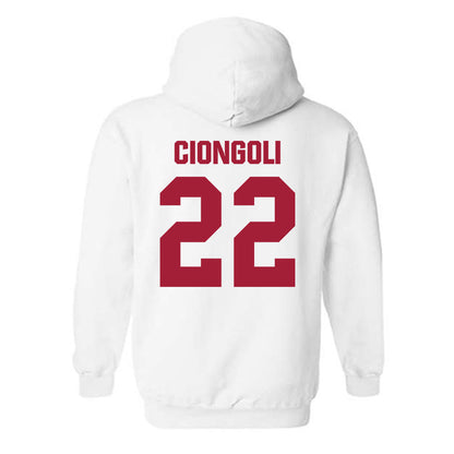 Indiana - NCAA Football : Ace Ciongoli - Classic Shersey Hooded Sweatshirt-1