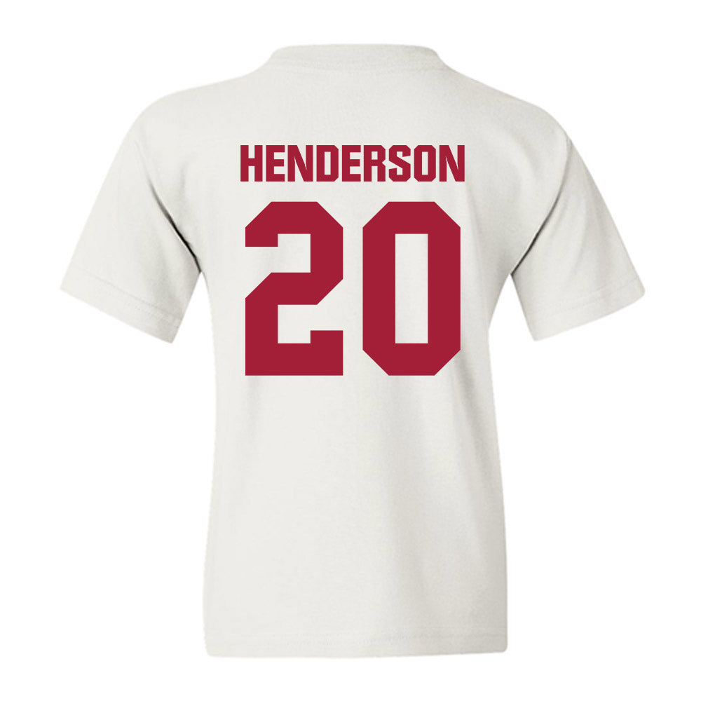 Indiana - NCAA Football : Dontrae Henderson - Classic Shersey Youth T-Shirt-1