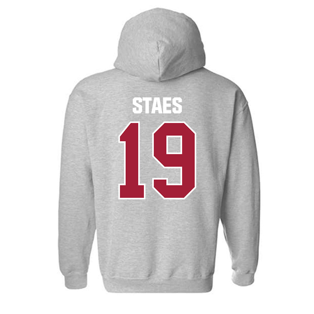 Indiana - NCAA Football : Holden Staes - Classic Shersey Hooded Sweatshirt-1