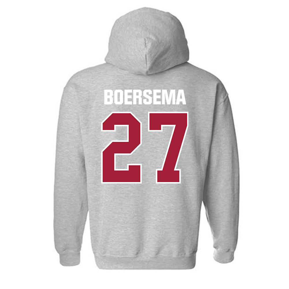 Indiana - NCAA Women's Volleyball : Ella Boersema - Classic Shersey Hooded Sweatshirt-1