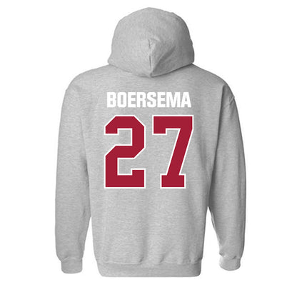 Indiana - NCAA Women's Volleyball : Ella Boersema - Classic Shersey Hooded Sweatshirt-1