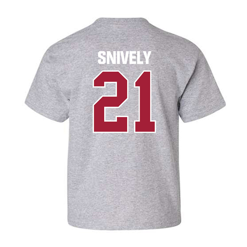 Indiana - NCAA Men's Basketball : Drew Snively - Classic Shersey Youth T-Shirt-1