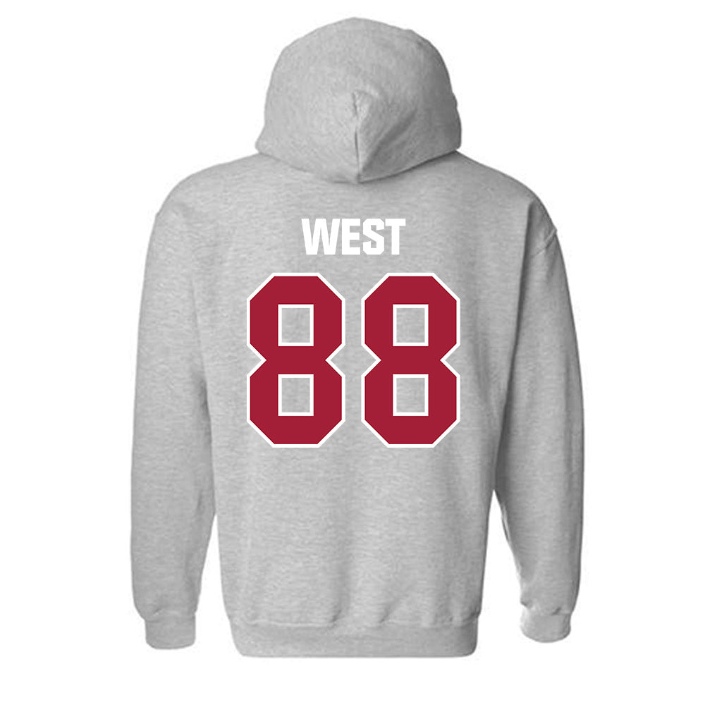 Indiana - NCAA Football : Sam West - Classic Shersey Hooded Sweatshirt-1