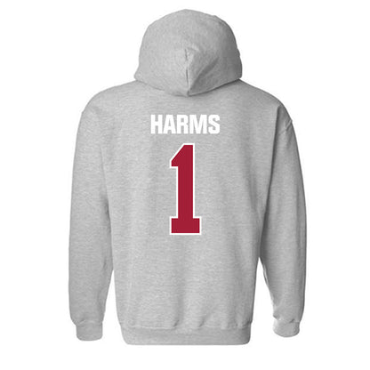 Indiana - NCAA Men's Soccer : JT Harms - Classic Shersey Hooded Sweatshirt-1