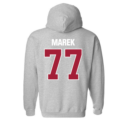 Indiana - NCAA Football : Matt Marek - Classic Shersey Hooded Sweatshirt-1