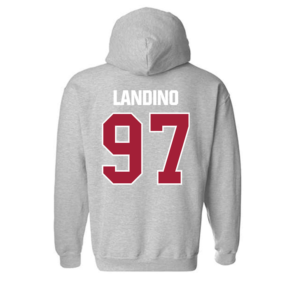 Indiana - NCAA Football : Mario Landino - Classic Shersey Hooded Sweatshirt-1
