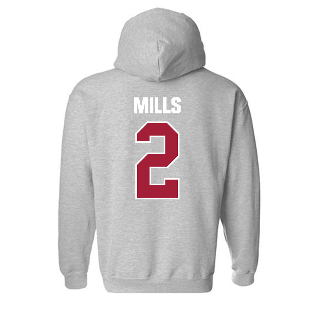 Indiana - NCAA Women's Volleyball : Carly Mills - Classic Shersey Hooded Sweatshirt-1