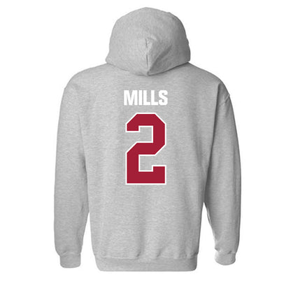 Indiana - NCAA Women's Volleyball : Carly Mills - Classic Shersey Hooded Sweatshirt-1