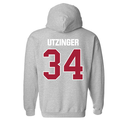 Indiana - NCAA Football : Jeff Utzinger - Classic Shersey Hooded Sweatshirt-1