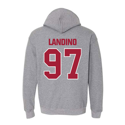 Indiana - NCAA Football : Mario Landino - Classic Shersey Hooded Sweatshirt-1