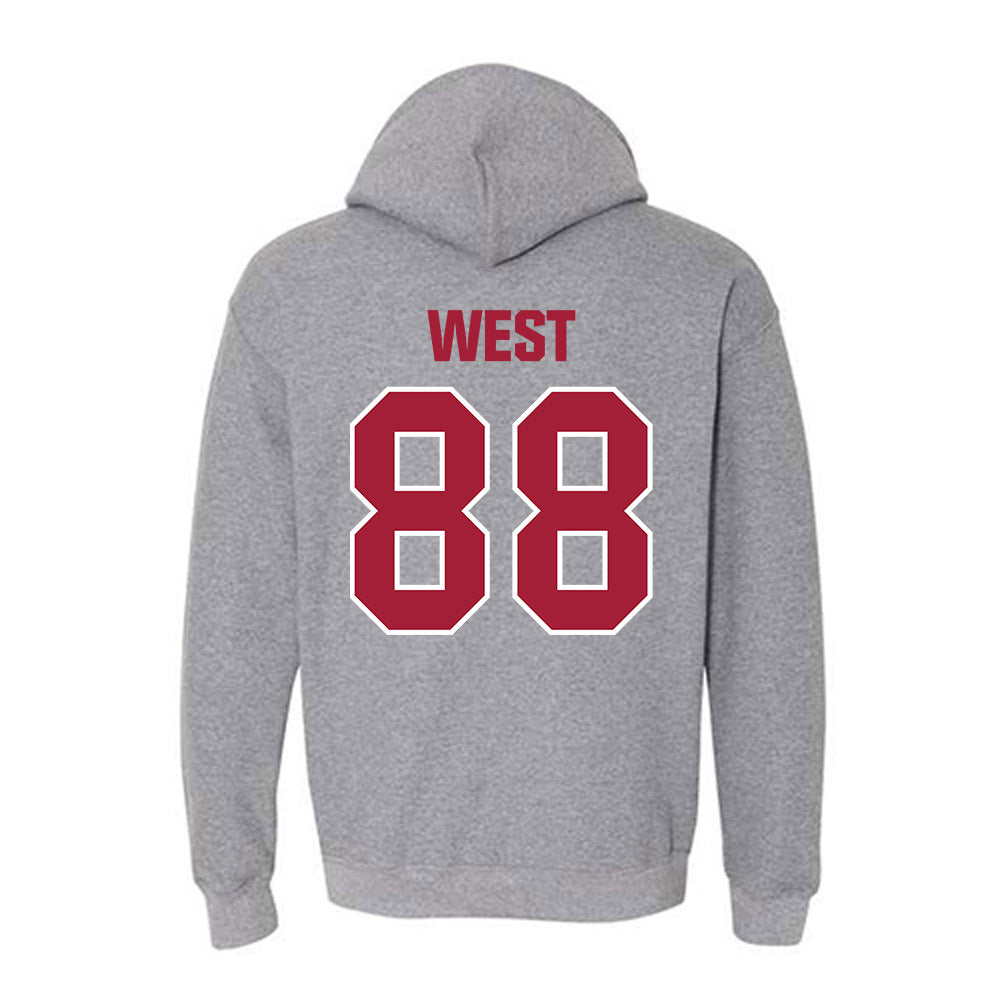 Indiana - NCAA Football : Sam West - Classic Shersey Hooded Sweatshirt-1