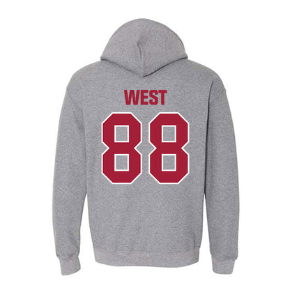 Indiana - NCAA Football : Sam West - Classic Shersey Hooded Sweatshirt-1