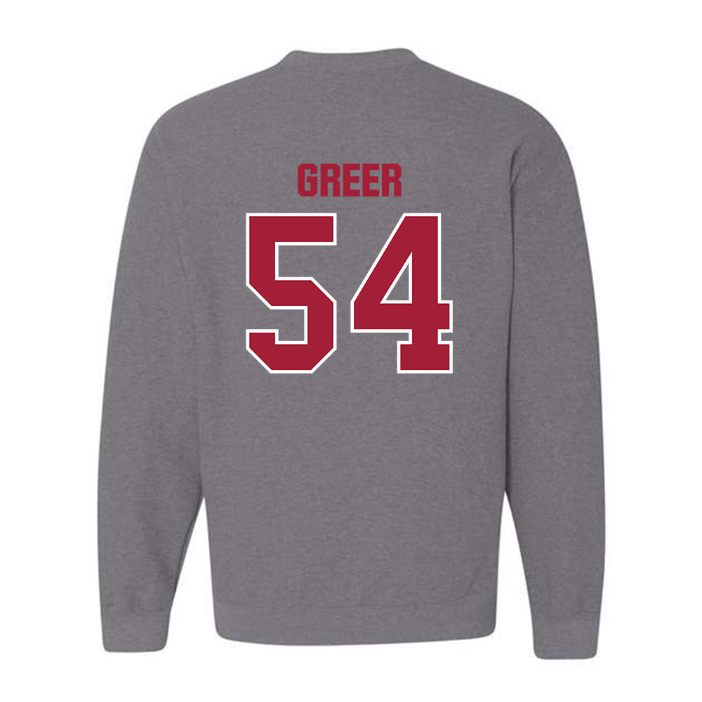 Indiana - NCAA Football : Jack Greer - Classic Shersey Crewneck Sweatshirt-1