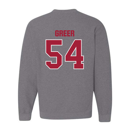 Indiana - NCAA Football : Jack Greer - Classic Shersey Crewneck Sweatshirt-1