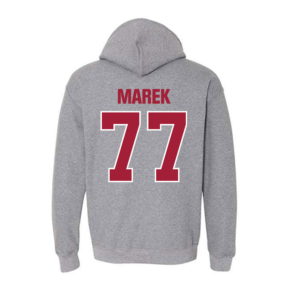 Indiana - NCAA Football : Matt Marek - Classic Shersey Hooded Sweatshirt-1